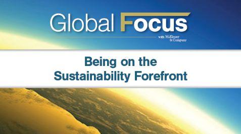 Being on the Sustainability Forefront